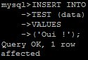 Conseil sur la base de données MySQL