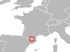 Carte de la région : Andorre