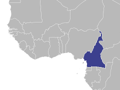 Carte de la région : Cameroun