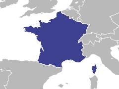 Carte de la région : France