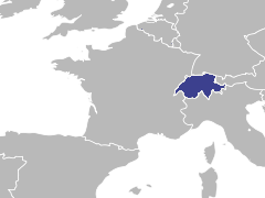 Carte de la région : Suisse